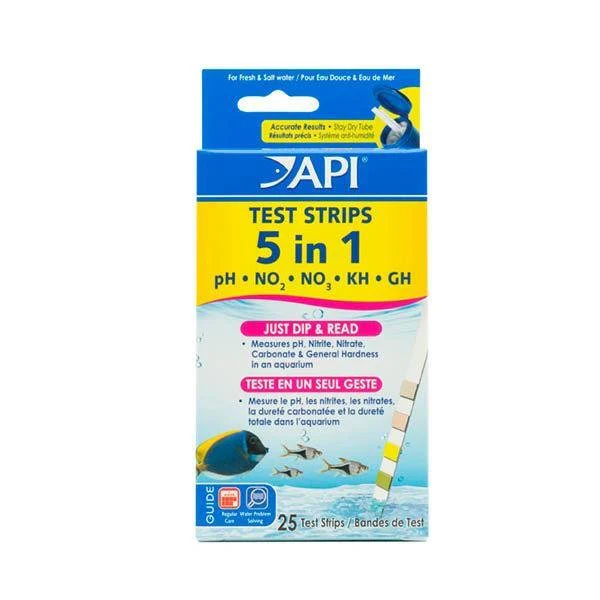 API 5 in 1 Aquarium Test Strips