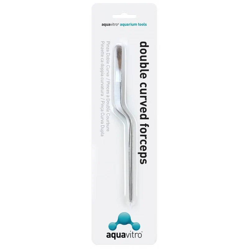 Aquavitro Double Curved Forceps - 22cm