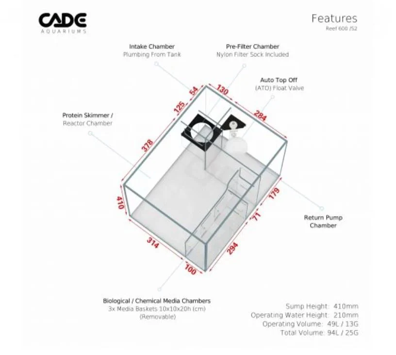 CADE Classic Reef S2-600 Black - Image 5