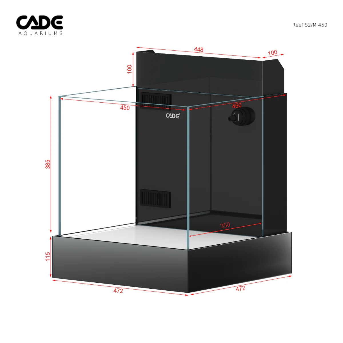 CADE 450 Desktop Mini S2/M Black Base - Image 3