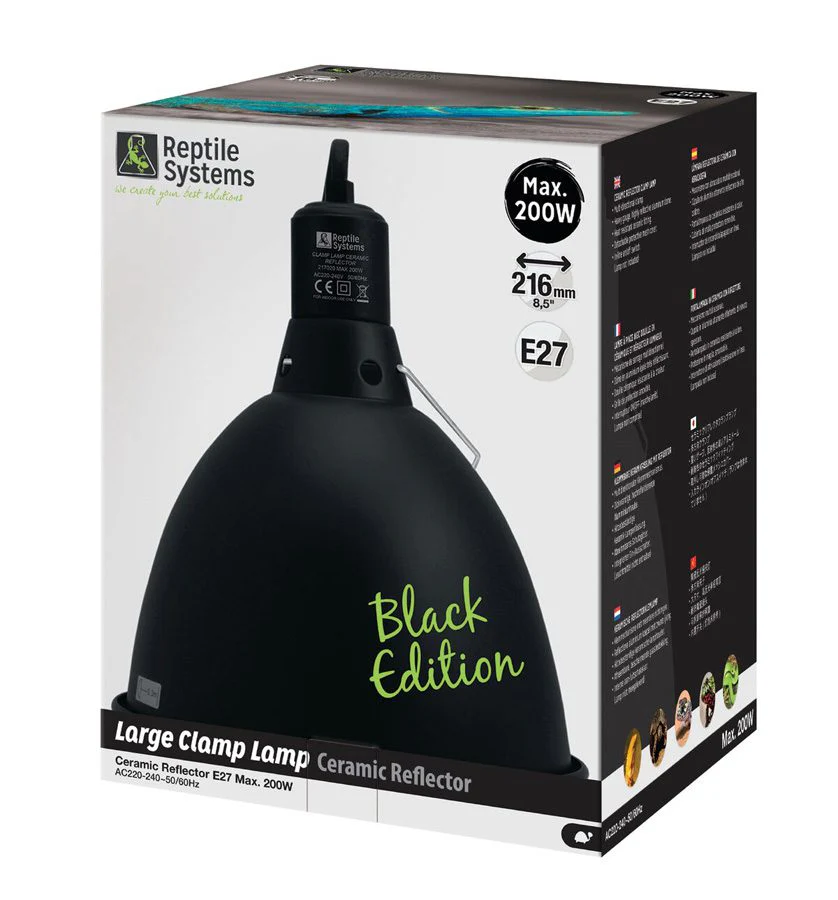 Clamp Lamp Black Edition Large