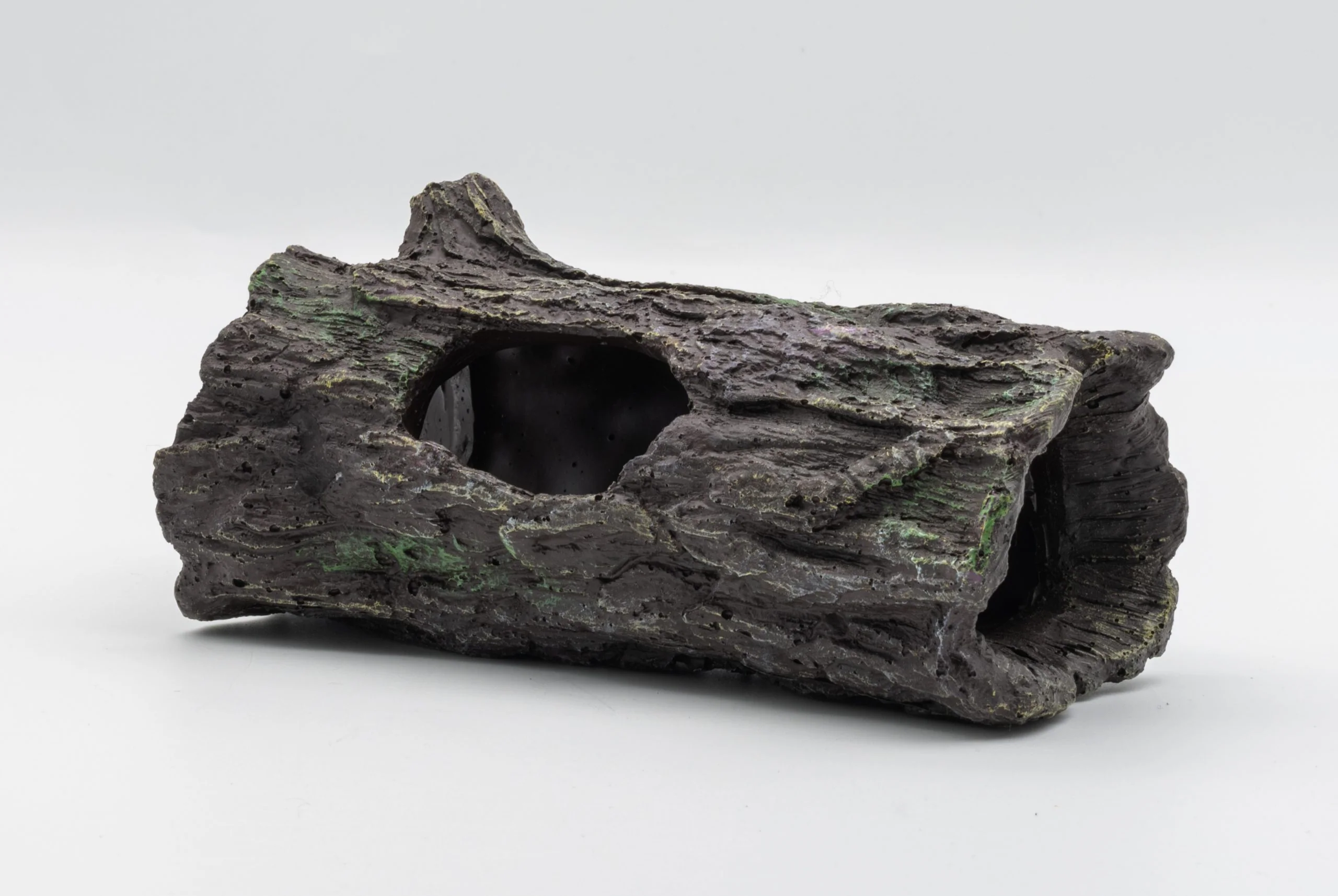 ProRep Dark Wood Log Hide - Small 14.5x7x7cm