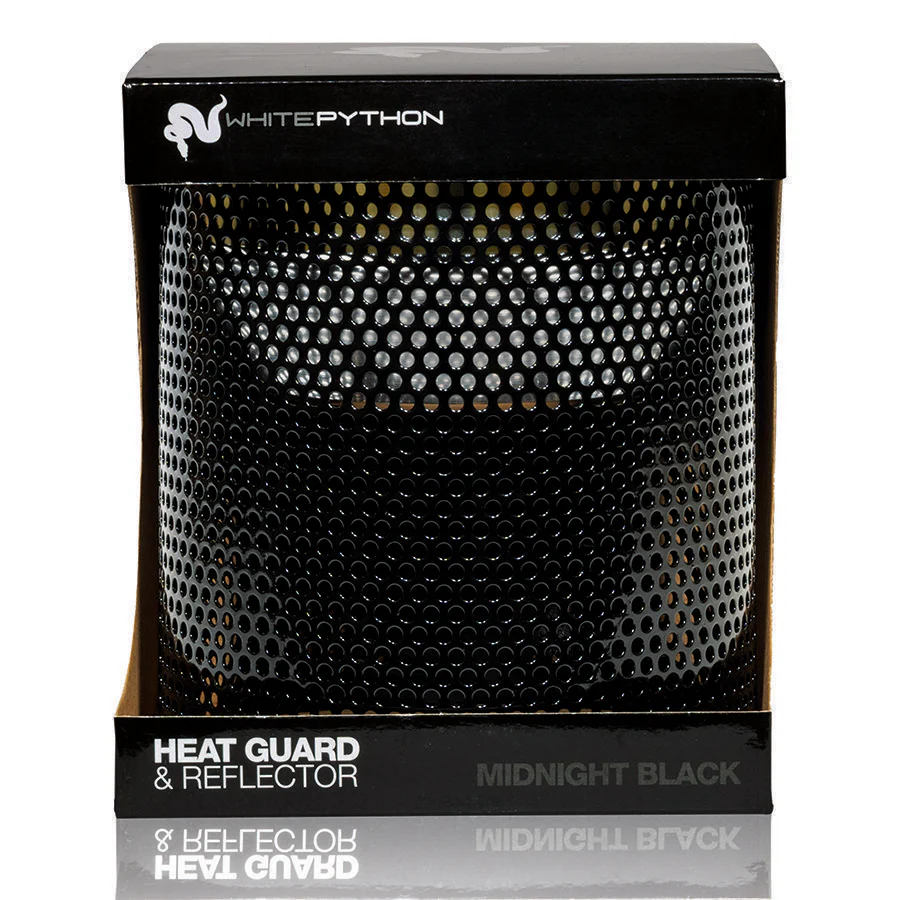 White Python Heat Guard & Reflector, Midnight Black