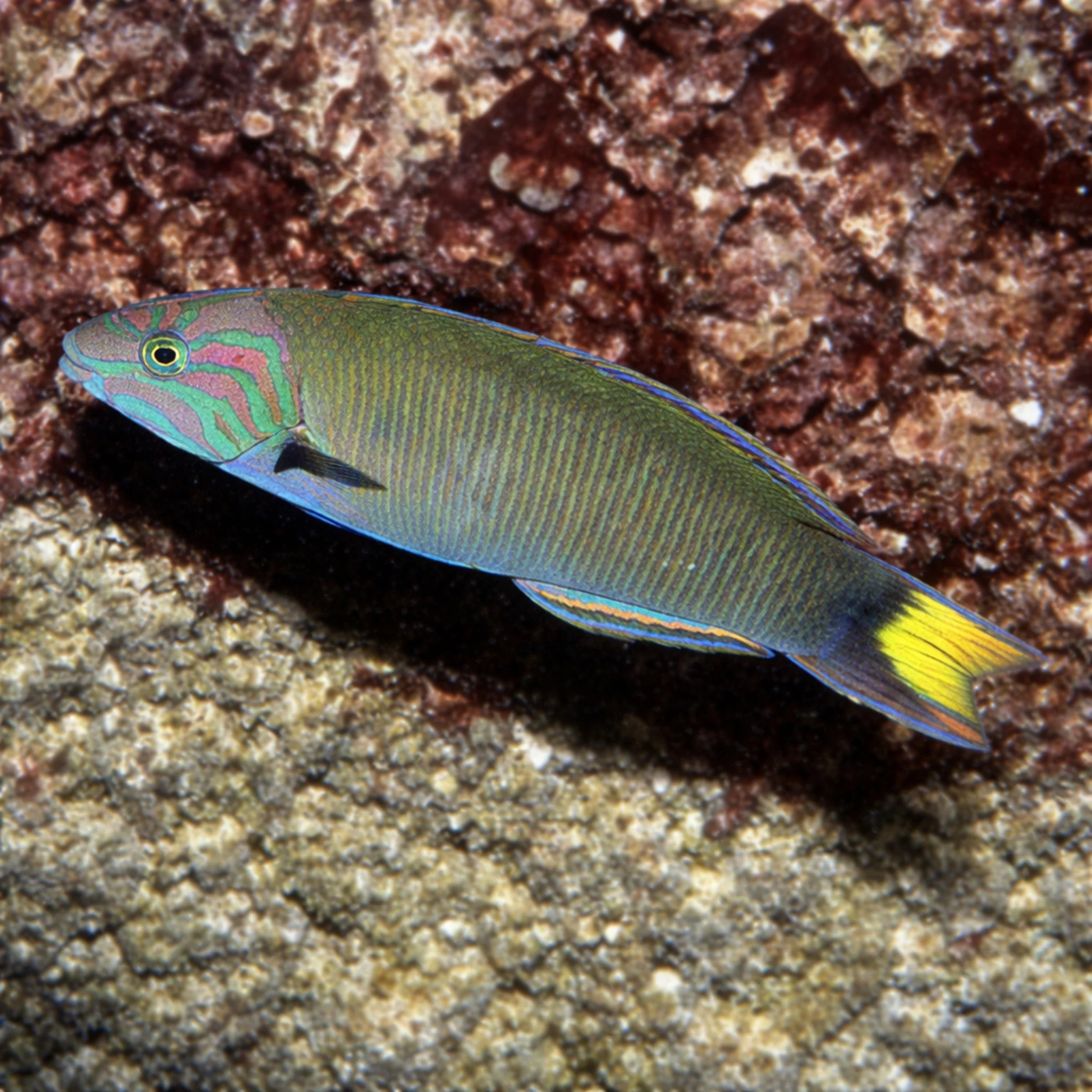 Moon Wrasse - Thalassoma lunare - Image 2