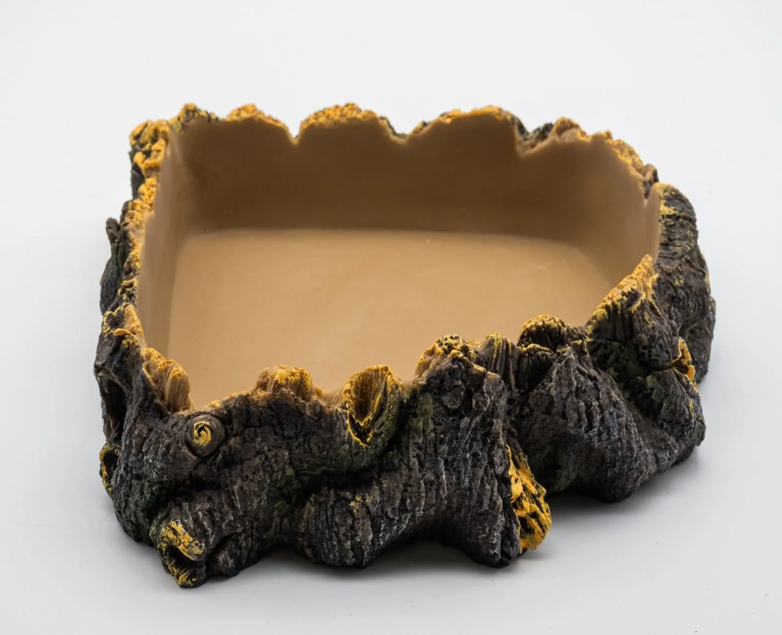 ProRep Rustic Bark Corner Dish 20.5x20x4.5cm