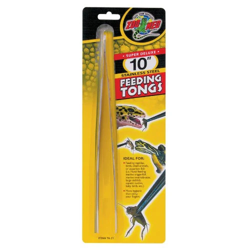Zoo-Med Stainless Steel Feeding Tongs 10"