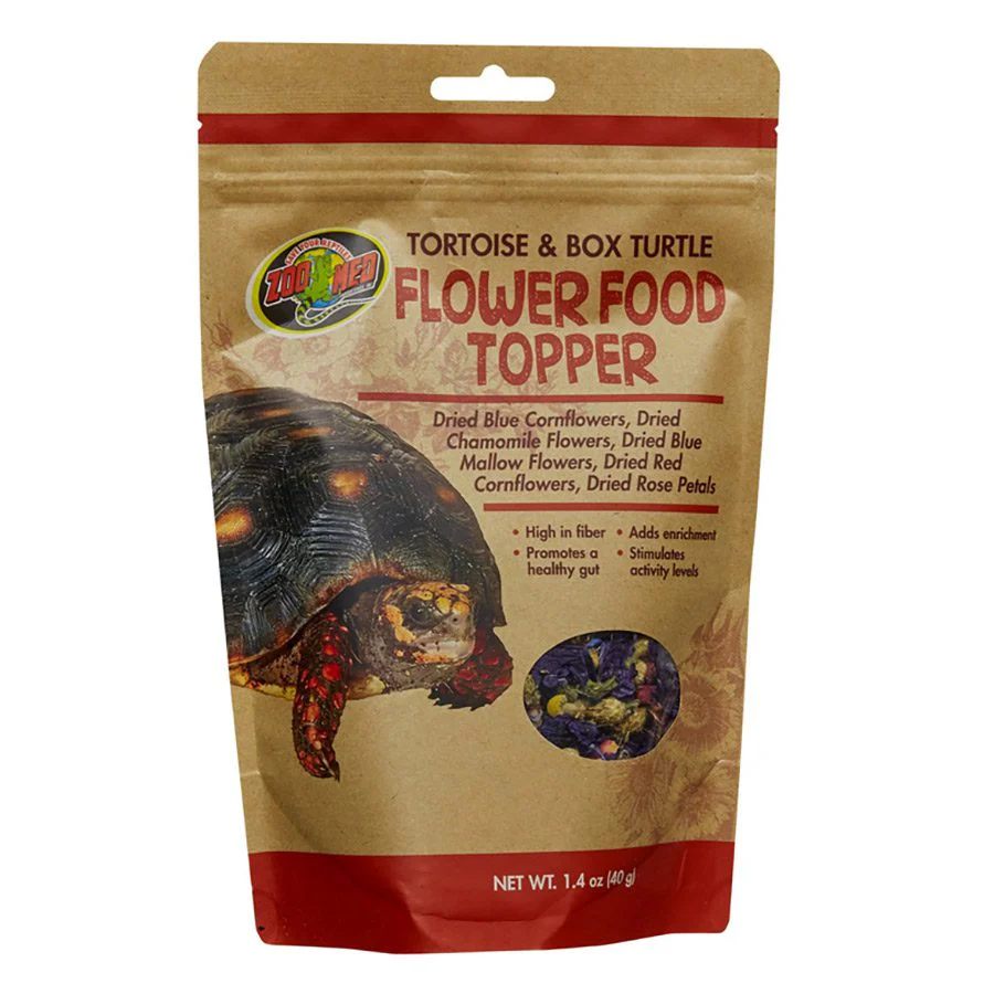Zoo-Med Tortoise Flower Food Topper, 40g